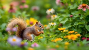 Qual è il significato della presenza di uno scoiattolo nel mio giardino?