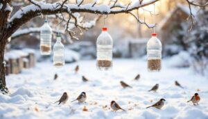 Non buttate più le bottiglie di plastica: questo trucco nutre gli uccelli tutto l'inverno
