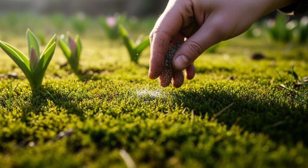 Prato invaso dal muschio: versa questo minerale naturale entro fine marzo e lo salvi in primavera
