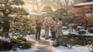 I giapponesi aiutano gli uccelli in inverno in un modo che in Italia non oseremmo mai